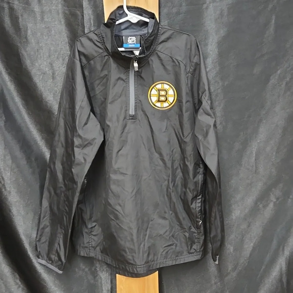 Official NHL BRUINS youth size 8-10 lightweight zip up jacket - Picture 1 of 5